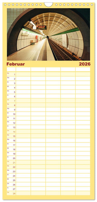 Bunt im Untergrund (CALVENDO Familienplaner 2026)