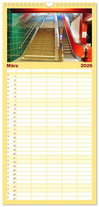 Bunt im Untergrund (CALVENDO Familienplaner 2026)