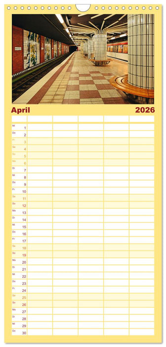 Bunt im Untergrund (CALVENDO Familienplaner 2026)