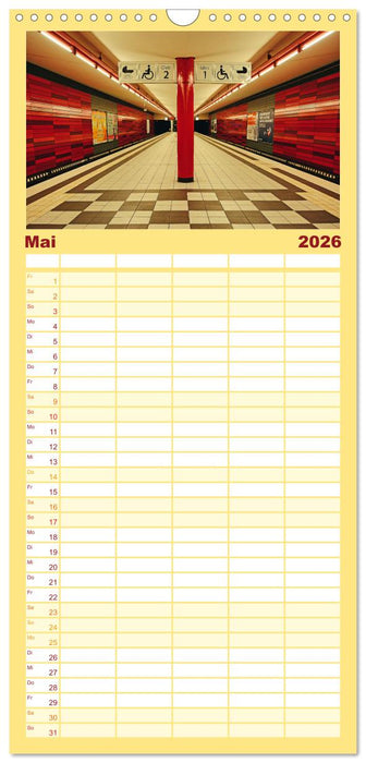 Bunt im Untergrund (CALVENDO Familienplaner 2026)