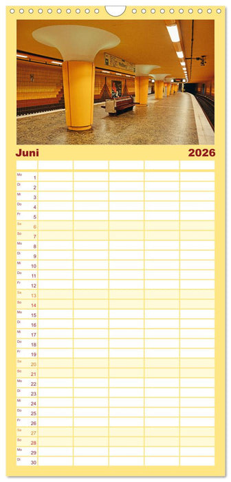 Bunt im Untergrund (CALVENDO Familienplaner 2026)