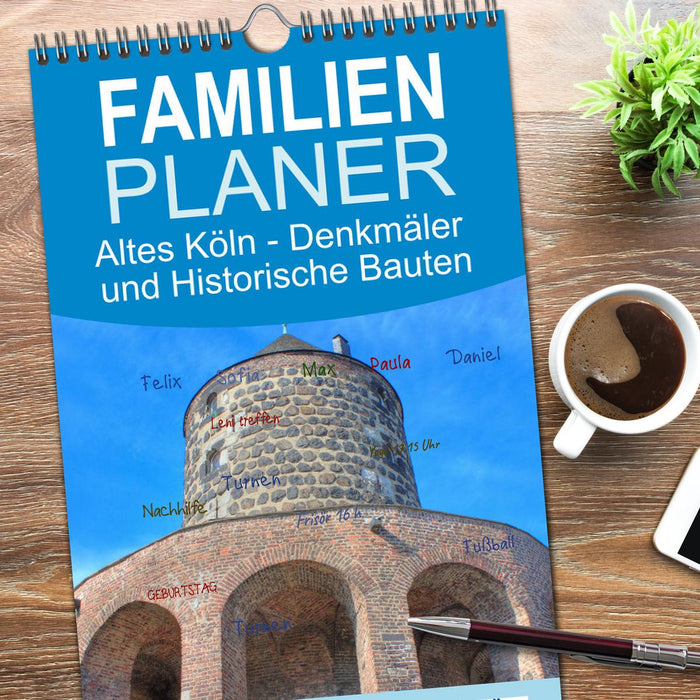 Altes Köln - Denkmäler und Historische Bauten (CALVENDO Familienplaner 2026)
