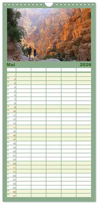 Unterwegs im Weihrauchland Oman (CALVENDO Familienplaner 2026)