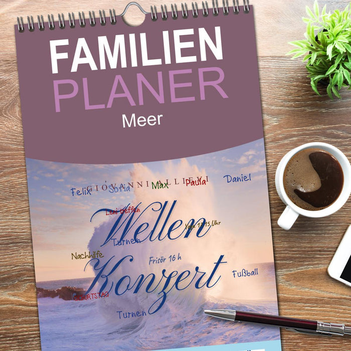 Wellen Konzert (CALVENDO Familienplaner 2026)