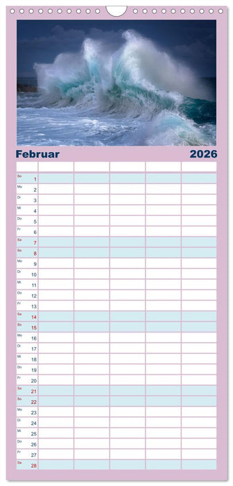 Wellen Konzert (CALVENDO Familienplaner 2026)