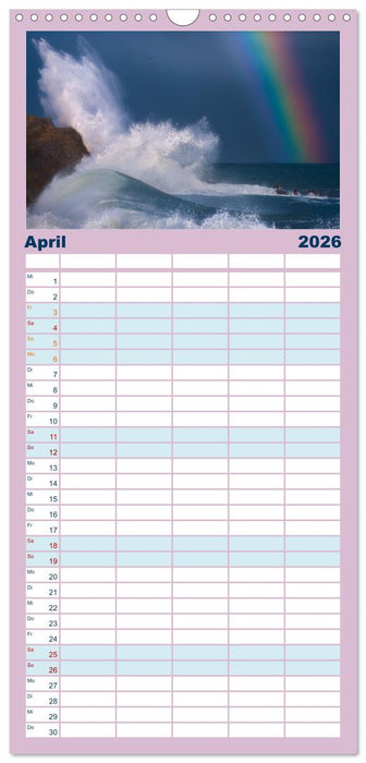 Wellen Konzert (CALVENDO Familienplaner 2026)