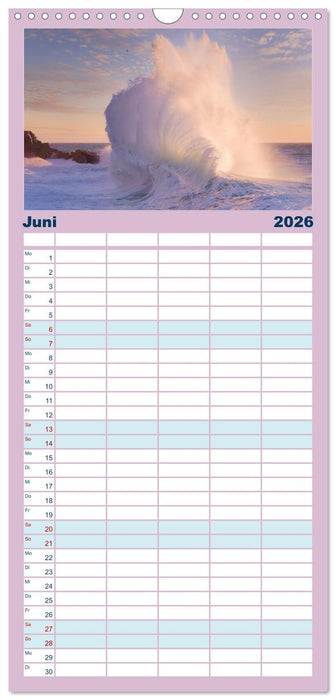 Wellen Konzert (CALVENDO Familienplaner 2026)