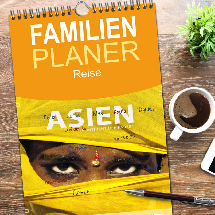 Asien - Kontinent der Farben (CALVENDO Familienplaner 2026)