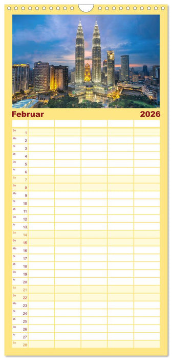 Asien - Kontinent der Farben (CALVENDO Familienplaner 2026)