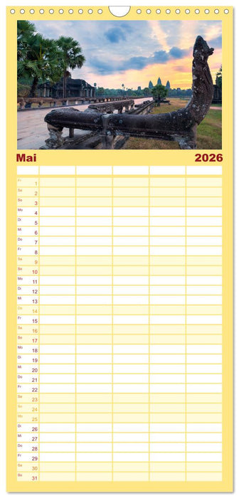 Asien - Kontinent der Farben (CALVENDO Familienplaner 2026)