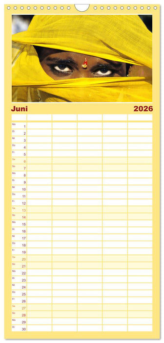 Asien - Kontinent der Farben (CALVENDO Familienplaner 2026)