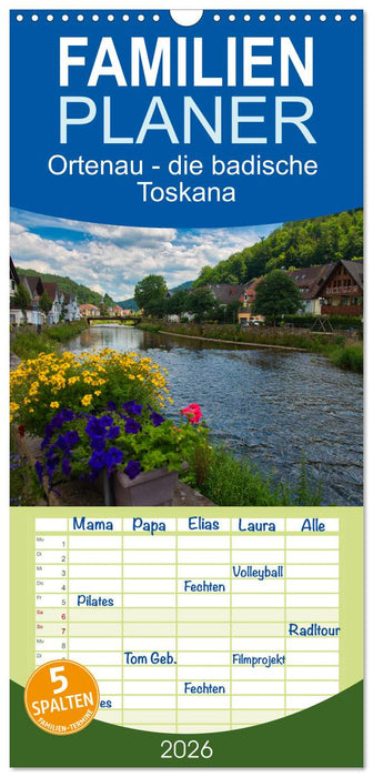 Ortenau - die badische Toskana (CALVENDO Familienplaner 2026)