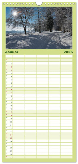 Ortenau - die badische Toskana (CALVENDO Familienplaner 2026)