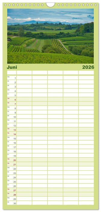 Ortenau - die badische Toskana (CALVENDO Familienplaner 2026)