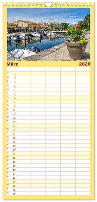 Marseillan - Schmuckstück am Bassin de Thau (CALVENDO Familienplaner 2026)