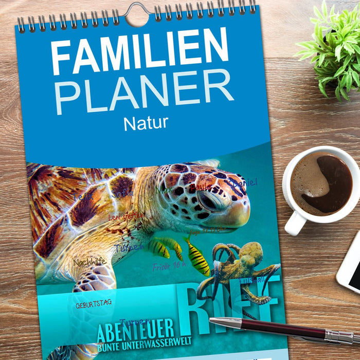 Abenteuer Riff - bunte Unterwasserwelt (CALVENDO Familienplaner 2026)