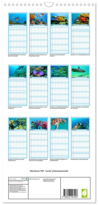 Abenteuer Riff - bunte Unterwasserwelt (CALVENDO Familienplaner 2026)