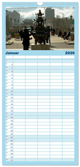 UB, Ulan Bator, Ulaanbaatar (CALVENDO Familienplaner 2026)