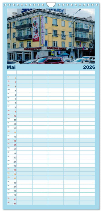 UB, Ulan Bator, Ulaanbaatar (CALVENDO Familienplaner 2026)