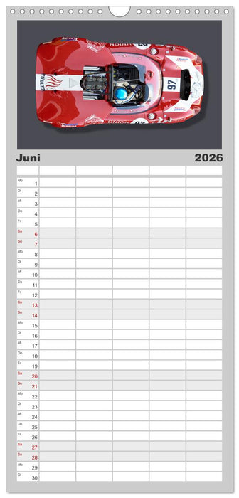 Legenden des Rennsports Historic Sports Cars 1960-1975 (CALVENDO Familienplaner 2026)
