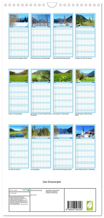 Das Graswangtal (CALVENDO Familienplaner 2026)