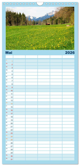 Das Graswangtal (CALVENDO Familienplaner 2026)