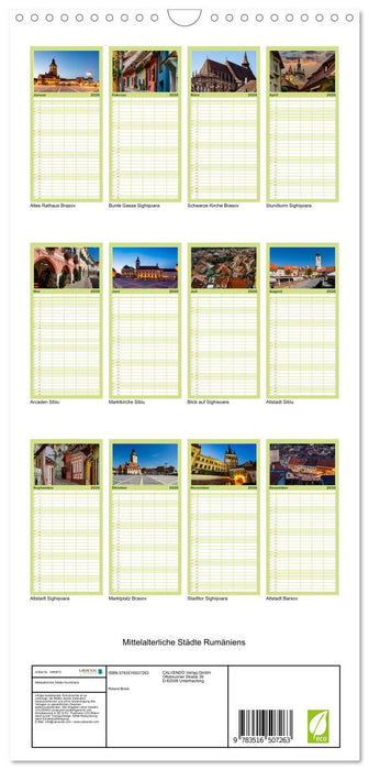Mittelalterliche Städte Rumäniens (CALVENDO Familienplaner 2026)