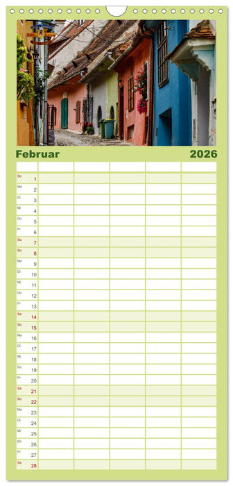 Mittelalterliche Städte Rumäniens (CALVENDO Familienplaner 2026)