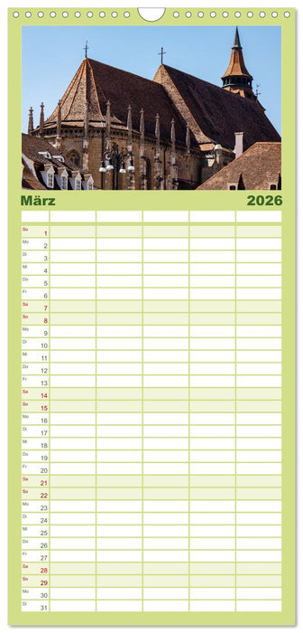 Mittelalterliche Städte Rumäniens (CALVENDO Familienplaner 2026)