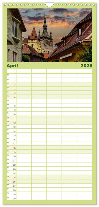 Mittelalterliche Städte Rumäniens (CALVENDO Familienplaner 2026)