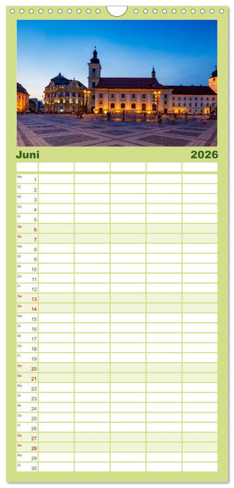 Mittelalterliche Städte Rumäniens (CALVENDO Familienplaner 2026)