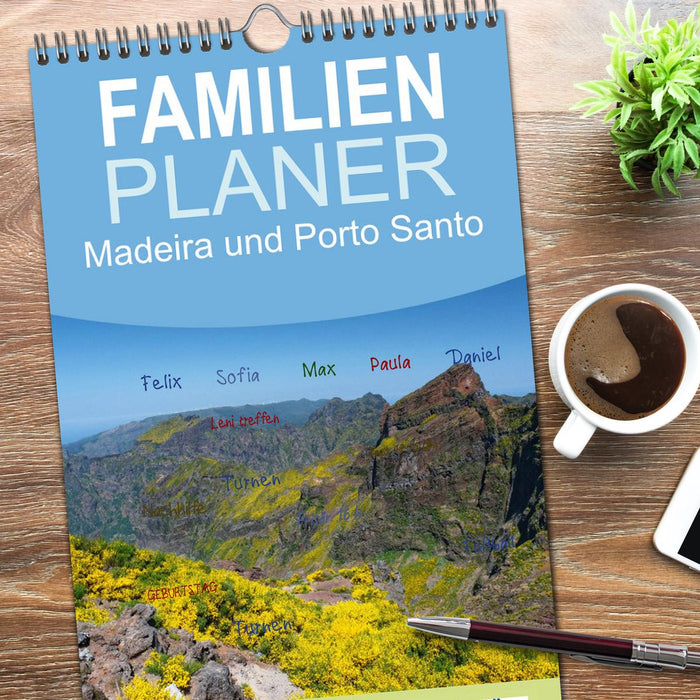 Madeira und Porto Santo (CALVENDO Familienplaner 2026)