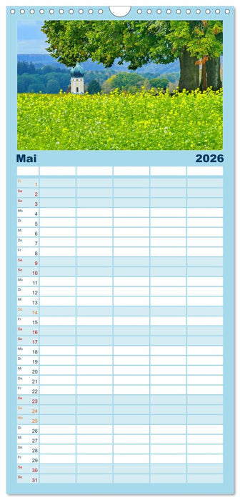 Die Stauden, Naturpark in den westlichen Wälder Augsburgs (CALVENDO Familienplaner 2026)