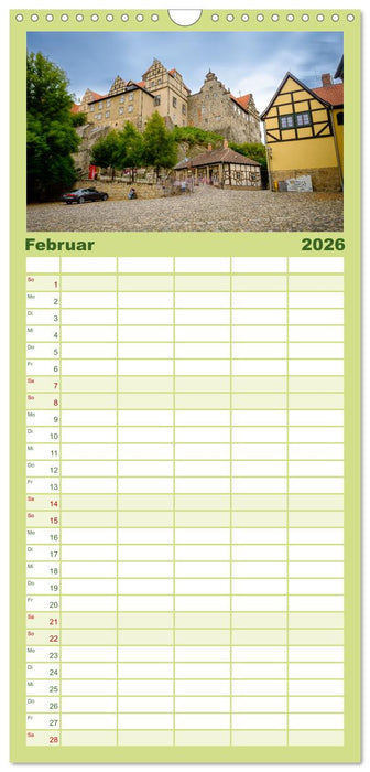 Ein Blick auf Quedlinburg (CALVENDO Familienplaner 2026)