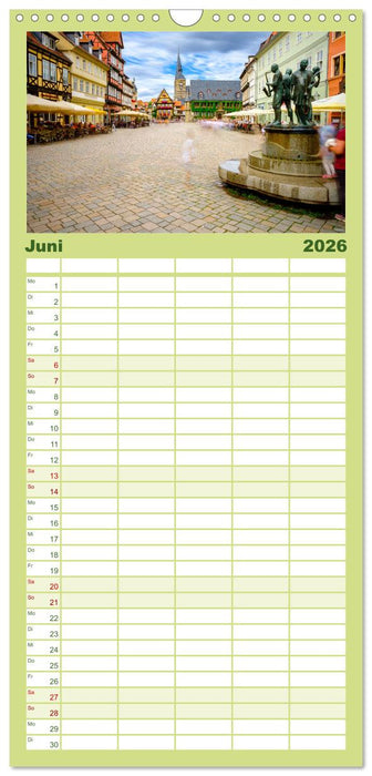 Ein Blick auf Quedlinburg (CALVENDO Familienplaner 2026)