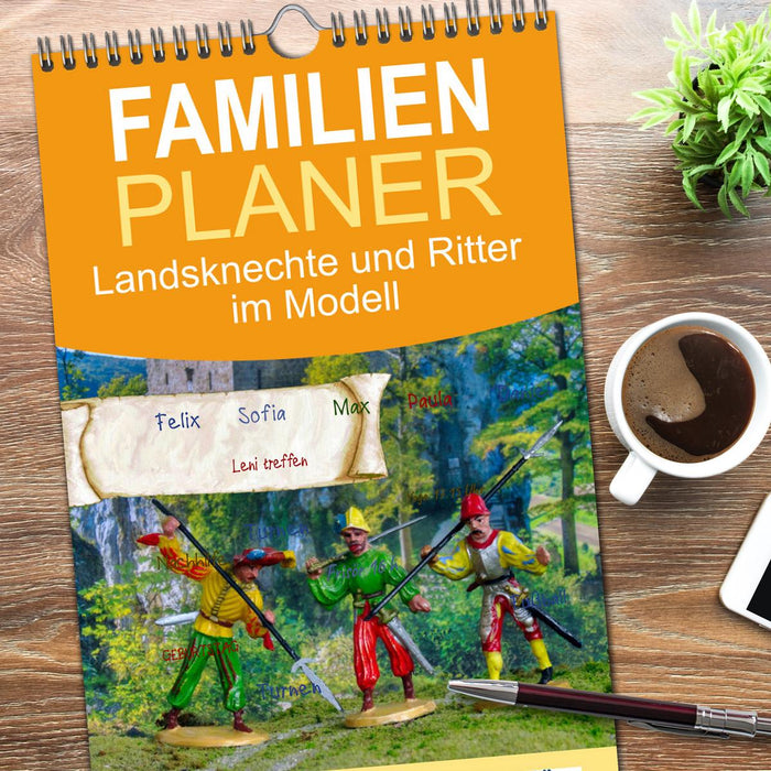 Landsknechte und Ritter im Modell (CALVENDO Familienplaner 2026)