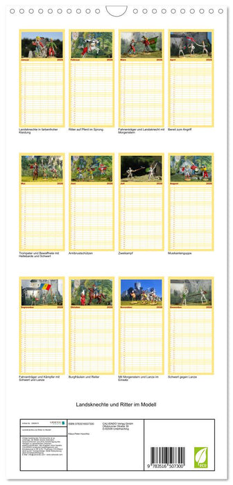 Landsknechte und Ritter im Modell (CALVENDO Familienplaner 2026)