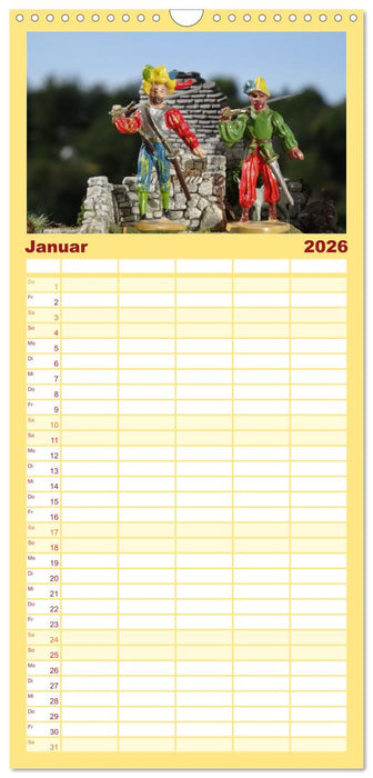 Landsknechte und Ritter im Modell (CALVENDO Familienplaner 2026)