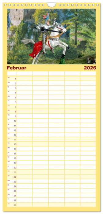 Landsknechte und Ritter im Modell (CALVENDO Familienplaner 2026)