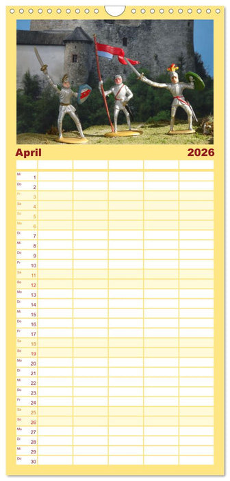 Landsknechte und Ritter im Modell (CALVENDO Familienplaner 2026)