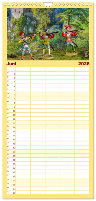 Landsknechte und Ritter im Modell (CALVENDO Familienplaner 2026)