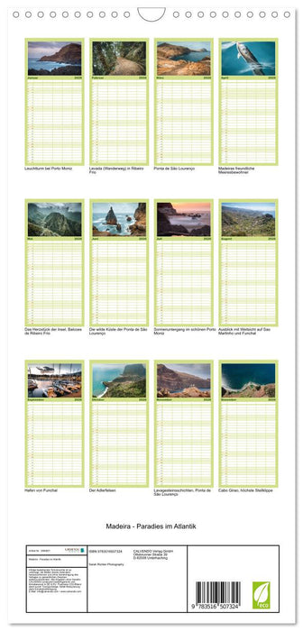 Madeira - Paradies im Atlantik (CALVENDO Familienplaner 2026)