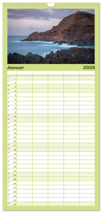 Madeira - Paradies im Atlantik (CALVENDO Familienplaner 2026)