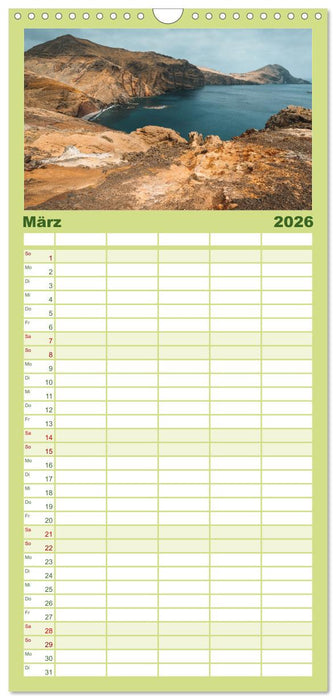 Madeira - Paradies im Atlantik (CALVENDO Familienplaner 2026)