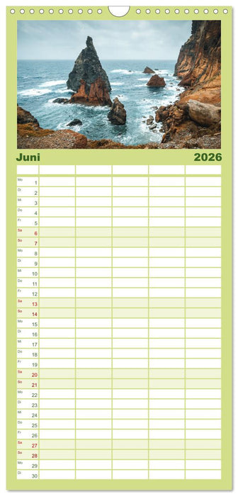 Madeira - Paradies im Atlantik (CALVENDO Familienplaner 2026)