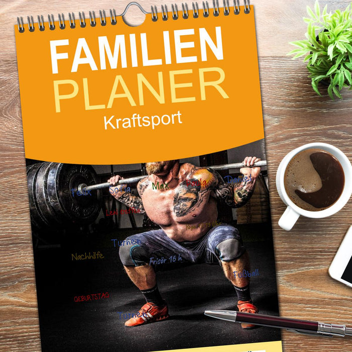 Kraftsport (CALVENDO Familienplaner 2026)