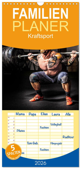 Kraftsport (CALVENDO Familienplaner 2026)