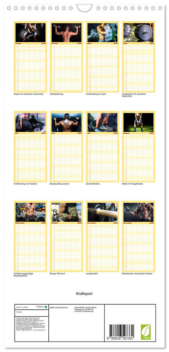 Kraftsport (CALVENDO Familienplaner 2026)