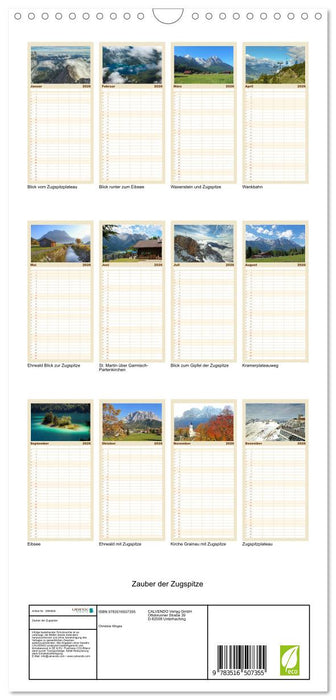 Zauber der Zugspitze (CALVENDO Familienplaner 2026)