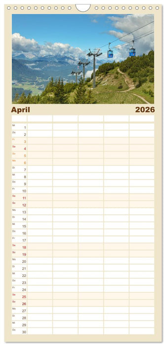 Zauber der Zugspitze (CALVENDO Familienplaner 2026)